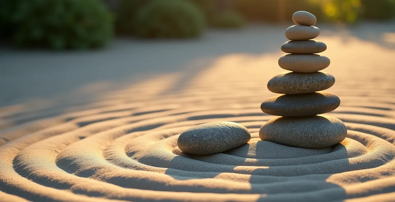 Balance symbolisant l'équilibre entre acceptation de la réalité et optimisme pour la guérison