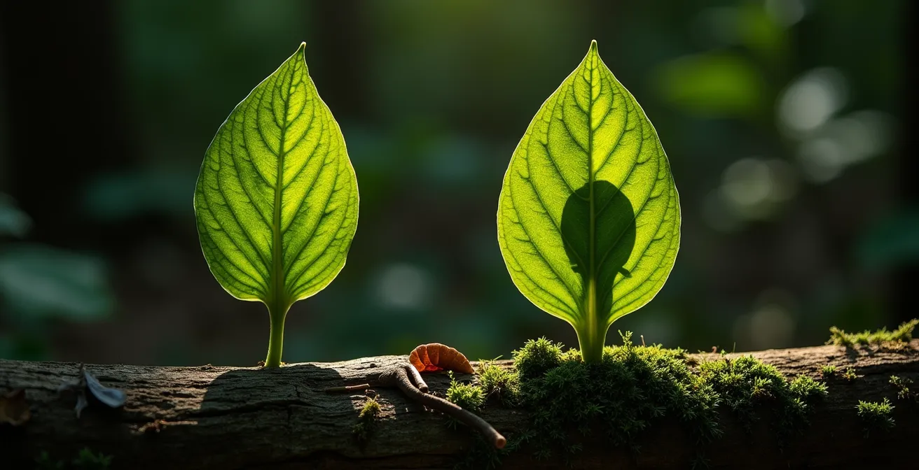 Comparaison visuelle entre ail des ours et muguet toxique dans leur environnement naturel