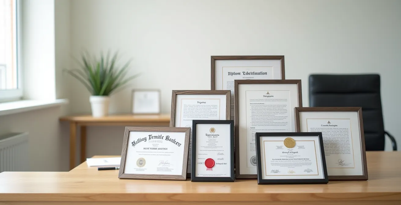Pyramide de crédibilité des certifications en médecine douce avec différents niveaux de formation